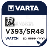 Батарейка часовая Varta 392, SR41W Silver Oxide 1.55V 