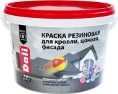 Краска Dali резиновая серый графит 3кг