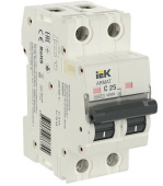Автоматический выключатель ИЭК Armat 2п С 25А M06N 6кА IEK AR-M06N-2-C025 