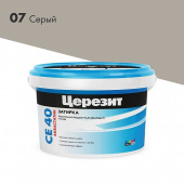 Затирка Церезит СЕ 40 Aquastatic №07 Серая 2кг