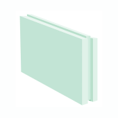 Плита гипсовая пазогребневая Кнауф ПГП полнотелая влагостойкая 667х500х100 мм