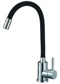 Смеситель Solone для кухни EZA4-F090KB черный гибкий излив