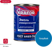 Эмаль Krafor ПФ-115 0,8кг Синяя 26 055