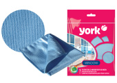 Салфетка микрофибра "York" 30х30см, для стёкол 026150