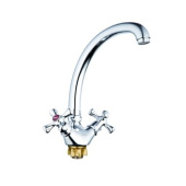 Смеситель ZEGOR для кухни 2-х вентильный DTZ4-B827