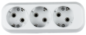 Колодка УЗ-3-GRAND трехместная с заземлением 5130 IN HOME IP20 4690612000480 