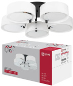 Люстра MODERN LIMA-CL-BL 5хЕ27 чёрная IN HOME 4690612067186 