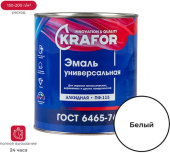 Эмаль Krafor ПФ-115 2,7кг Белая 25 961