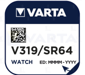 Батарейка часовая Varta 319, SR527SW Silver Oxide 1.55V 