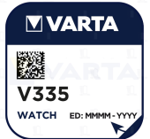   Varta 335, SR512SW Silver Oxide 1.55V 