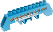 Шина нулевая № 10 "Стойка" ШНИ-8х12-10-КС-С, IEK, YNN10-812-10DP-K07 