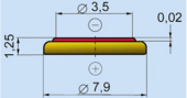 Батарейка часовая Energizer (346LD) SR712SW 
