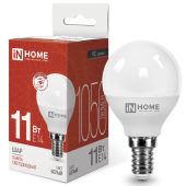 Лампа Светодиодная LED-ШАР-VC 11Вт 230В Е14 4000К 1050Лм IN HOME 4690612020594 