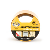 Лента двухсторонняя 50мм* 10м пп AVIORA прозрачная 303-005