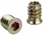 Футорка мебельная М6, Ø10, L13мм, метрическая, пакет -10шт