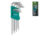 Набор ключей Torx T10-T50 9шт длинных ВОЛАТ  (11020-09)