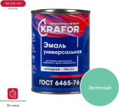 Эмаль Krafor ПФ-115 0,8кг Зелёная 26 010