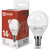 Лампа Светодиодная LED-ШАР-VC 14Вт 230В Е14 4000К 1330Лм IN HOME 4690612047843 