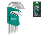 Набор ключей Torx T10-T50 9шт коротких ВОЛАТ  (11025-09)