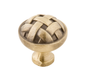 Ручка-кнопка H003-005, бронза D27мм