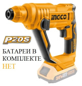 Перфоратор аккумуляторный INGCO CRHLI1601 20В, 1.5Дж, Б/М/Д-16/10/20, 0-5100уд/мин, коробка, без акк Перфоратор аккумуляторный INGCO CRHLI1601 20В, 1.5Дж, Б/М/Д-16/10/20, 0-5100уд/мин, коробка, без акк