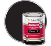 Эмаль Лакра ПФ-115 0,9кг Черная 