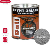 Грунт-эмаль по ржавчине Dali 2л серебристая молотковая