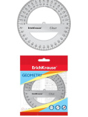 Транспортир 360° 12см ErichKrause Clear, прозрачный 5166389