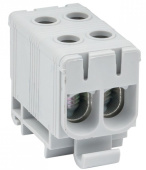 Клемма силовая вводная двойная КСВ 16-50кв.мм сер. EKF plc-kvs2-16-50-grey, 1208086 