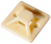 Площадка самоклеящаяся 20х20 под хомуты белая (уп.10шт) Rexant 07-2020-1 