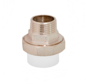 Американка полипропиленовая РР-R 32-1 1/4" штуцер белая 