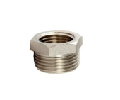 Футорка 1/2"штуцер х3/8"гайка (15х10мм) хром 511 REMER