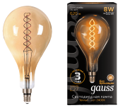 Лампа LED Gauss Vintage Filament Flexible A160 8W E27 160*300mm Amber 620lm 2400K 150802008 - - -рас Лампа LED Gauss Vintage Filament Flexible A160 8W E27 160*300mm Amber 620lm 2400K 150802008 - - -рас