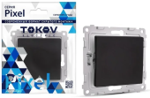 Выключатель TOKOV Pixel 1кл С/У, 10А, IP20 карбон TKE-PX-V1-C14 