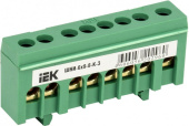 Шина нулевая № 8 (6х9мм) в изоляторе IEK YNN10-69-8KD-K06 