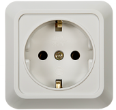 Розетка BOLLETO 1м О/У, С/З, IP20, 7028, IN HOME 4680005959792 