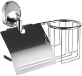 Держатель для туалетной бумаги и освежителя воздуха Fashun A1603-1, настенный, хром 