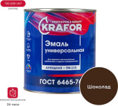 Эмаль Krafor ПФ-115 2,7кг Шоколадная 25 973