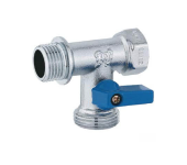 Кран шаровый для стиральной машины 1/2"х3/4"х1/2" 2361 ProFactor 