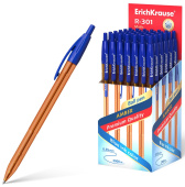 Ручка шариковая автоматическая Erich Krause R-301 Amber Matic синяя 0.7мм 7557363