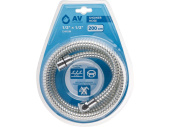 Шланг для душа AV Engineering 200см PVC 1/2" хром AVSSS-112