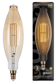 Лампа LED Gauss Vintage Filament BT120 8W E27 120*420mm Amber 780lm 2400K 155802008 - - -распродажа 