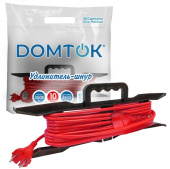 Удлинитель DOMTOK ПВС 2х1.5, 3.5кВт, 16А, IP20 рамка, 10м 2402 