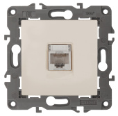 Розетка ЭРА Elegance ПК RJ45, IP20 слоновая кость 14-3107-02, Б0034303 