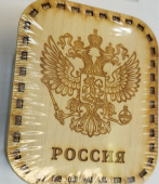 Копилка деревянная "Россия" 