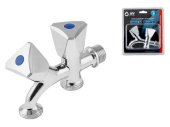 Кран водоразборный 1/2"х3/4"х3/4"садовый AV Engineering AVE167002 - - - Акция