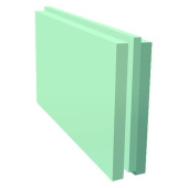 Плита гипсовая пазогребневая Волма ПГП полнотелая влагостойкая 667х500х80 мм