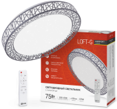 Светильник диодный COMFORT Loft-G 75Вт 3000-6500K 6000Лм пульт ДУ, белый IN HOME 4690612035109 