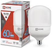 Лампа светодиодная LED-HP-PRO 60Вт 230В Е27/40 6500К 5700Лм IN HOME промышленная 4690612031132 