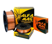 Проволока сварочная омедненная 0.8мм 5кг "AlfaMag" SG-2 